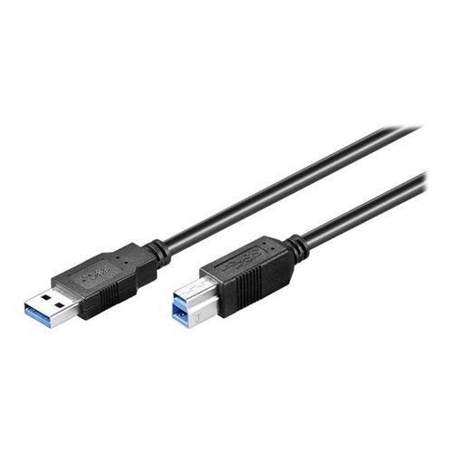 goobay - Câble USB - USB Type B (M) pour USB type A (M) - USB 3.0 - 1.8 m - noir