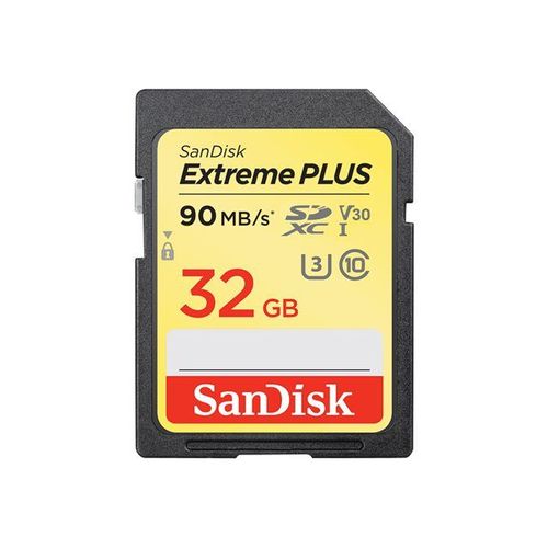 SanDisk Extreme PLUS - Carte mémoire flash - 32 Go - Video Class V30 / UHS Class 3 / Class10 - SDHC UHS-I