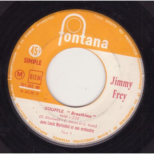 45 Trs Juke Box Souffle (Breathless) / Ne Me Jette Pas La Pierre