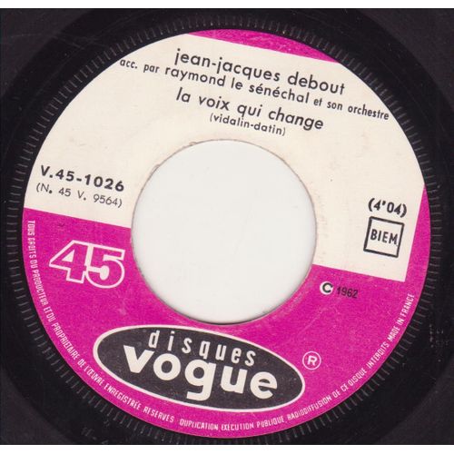 45 Trs Juke Box La Voix Qui Change / Où Vont Les Fleurs