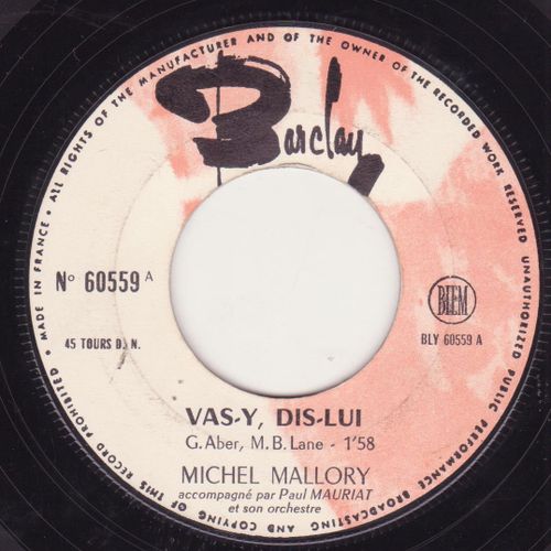 45 Trs Juke Box Vas-Y, Dis-Lui / Dou Da