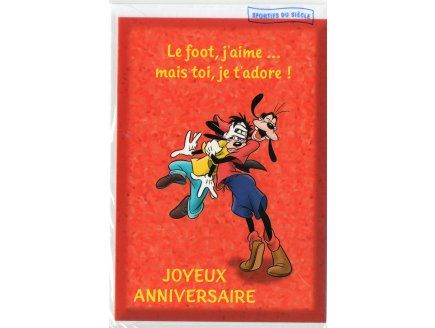 Carte D Anniversaire Dingo Et Goofy Ref 42 Disney Rakuten