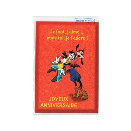 Carte D'anniversaire Dingo Et Goofy (Ref:42) - Disney