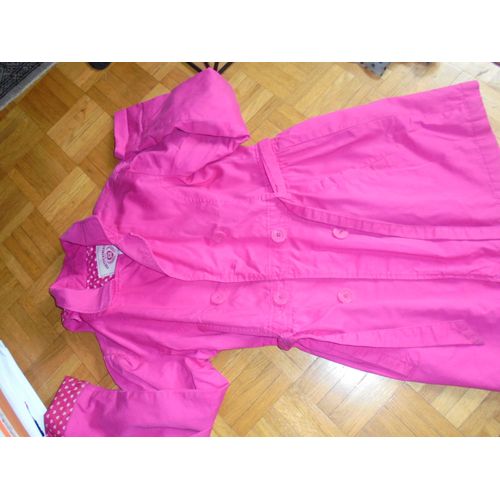 Trench Here There Cet A Polyester 12 Ans Rose