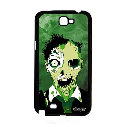 Coque Pour Note 2 Silicone Zombie Fumee Vert Smartphone Nuage Gel Samsung Galaxy Note 2