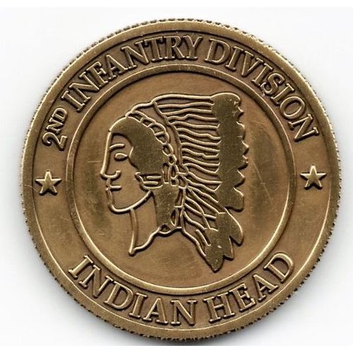 Ww2 - Pièce Collection - 2nd Infantry Division - Indian Head - 