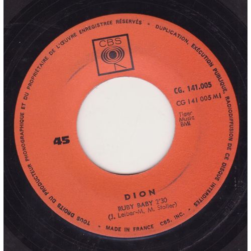 45 Trs Juke Box  Ruby Baby / He'll Only Hurt You