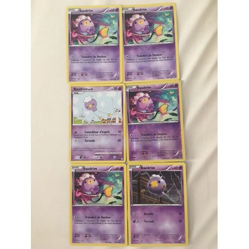4x Baudrive 60pv (46/114) + Baudrive 50pv (92/146) + Baudrive 60pv (50/124) Pokemon