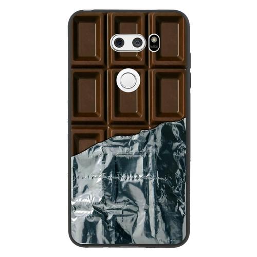 Coque Souple Pour Lg V30 Avec Impression Motifs Tablette De Chocolat