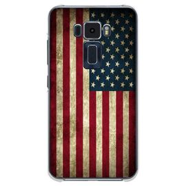 Coque Souple Pour Asus Zenfone 3 Ze520kl Avec Impression Motifs Drapeau Usa Vint