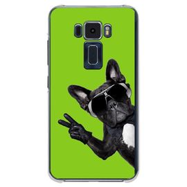 Coque Souple Pour Asus Zenfone 3 Ze520kl Avec Impression Motifs Chien À Lunette