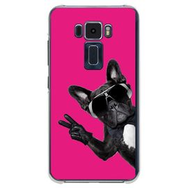 Coque Souple Pour Asus Zenfone 3 Ze520kl Avec Impression Motifs Chien À Lunette