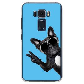Coque Souple Pour Asus Zenfone 3 Ze520kl Avec Impression Motifs Chien À Lunette