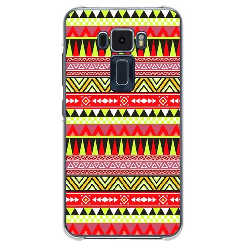 Coque Souple Pour Asus Zenfone 3 Ze520kl Avec Impression Motifs Aztèque Jaune E