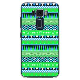 Coque Souple Pour Asus Zenfone 3 Ze520kl Avec Impression Motifs Aztèque Bleu Et