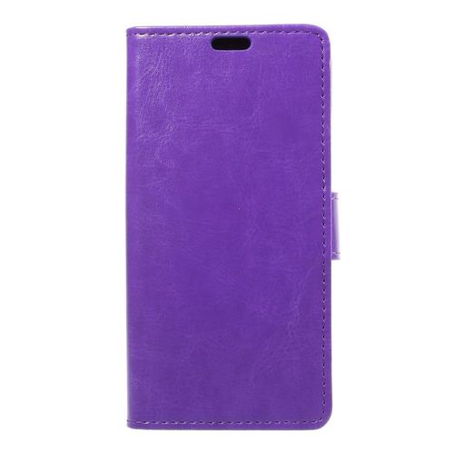 Etui Iphone-X Coloris Violet Rabat Latéral Fonction Stand