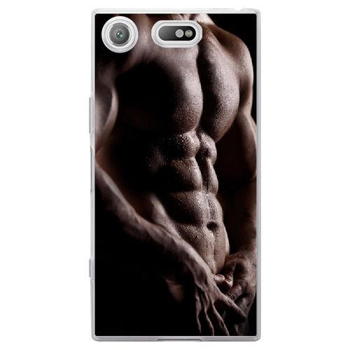 Coque Souple Pour Sony Xperia Xz1 Compact Avec Impression Motifs Torse D'un Homm