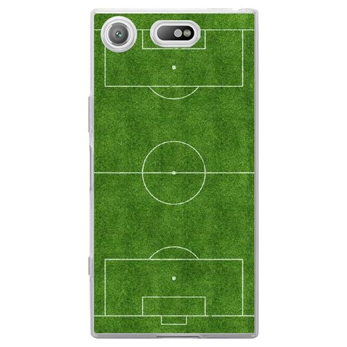 Coque Souple Pour Sony Xperia Xz1 Compact Avec Impression Motifs Terrain De Foot
