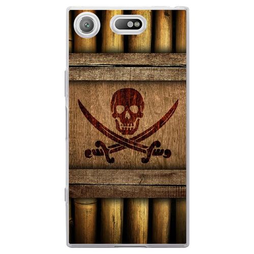 Coque Souple Pour Sony Xperia Xz1 Compact Avec Impression Motifs Sabre Et Tête