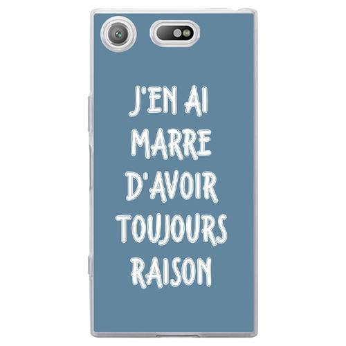 Coque Souple Pour Sony Xperia Xz1 Compact Avec Impression Motifs Marre D'avoir R