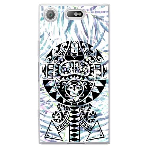 Coque Souple Pour Sony Xperia Xz1 Compact Avec Impression Motifs Maori