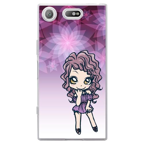 Coque Souple Pour Sony Xperia Xz1 Compact Avec Impression Motifs Manga Fille Vio