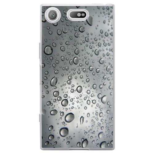 Coque Souple Pour Sony Xperia Xz1 Compact Avec Impression Motifs Gouttes D'eau