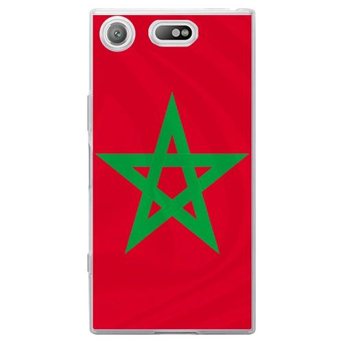 Coque Souple Pour Sony Xperia Xz1 Compact Avec Impression Motifs Drapeau Du Maro