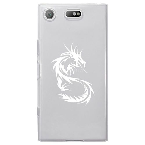 Coque Souple Pour Sony Xperia Xz1 Compact Avec Impression Motifs Dragon Tribal