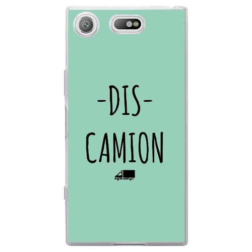 Coque Souple Pour Sony Xperia Xz1 Compact Avec Impression Motifs Dis Camion Turq
