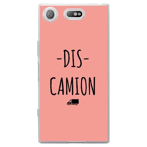 Coque Souple Pour Sony Xperia Xz1 Compact Avec Impression Motifs Dis Camion Rose