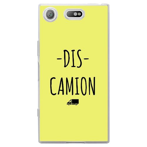 Coque Souple Pour Sony Xperia Xz1 Compact Avec Impression Motifs Dis Camion Jaun