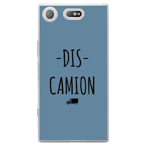 Coque Souple Pour Sony Xperia Xz1 Compact Avec Impression Motifs Dis Camion Bleu