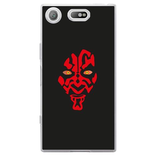Coque Souple Pour Sony Xperia Xz1 Compact Avec Impression Motifs Dark Rouge