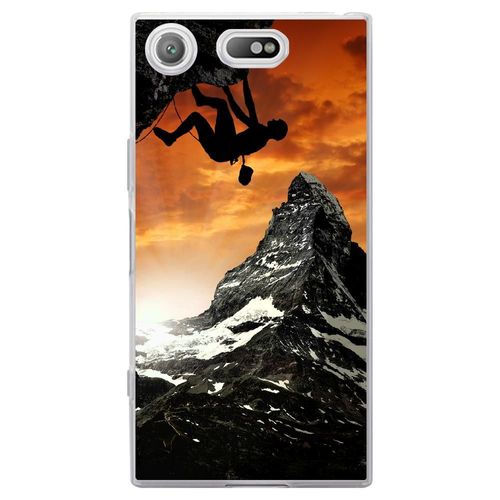 Coque Souple Pour Sony Xperia Xz1 Compact Avec Impression Motifs Escalade 1