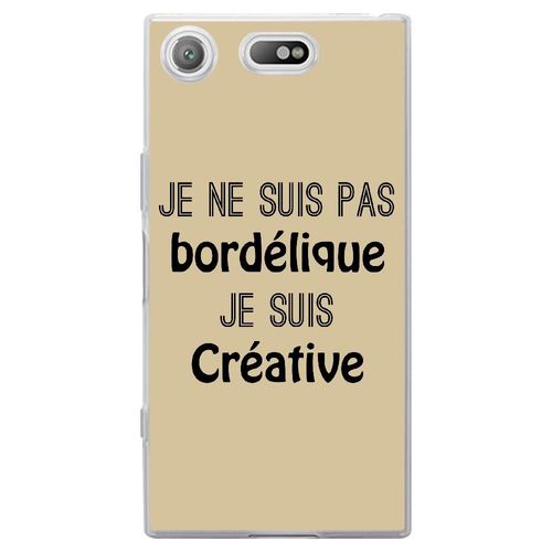 Coque Souple Pour Sony Xperia Xz1 Compact Avec Impression Motifs Je Ne Suis Pas