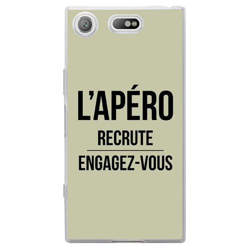 Coque Souple Pour Sony Xperia Xz1 Compact Avec Impression Motifs L'apéro Recrut