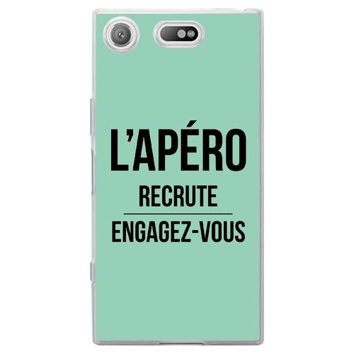 Coque Souple Pour Sony Xperia Xz1 Compact Avec Impression Motifs L'apéro Recrut