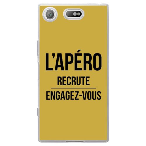 Coque Souple Pour Sony Xperia Xz1 Compact Avec Impression Motifs L'apéro Recrut