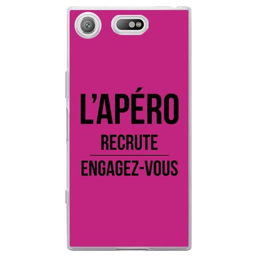 Coque Souple Pour Sony Xperia Xz1 Compact Avec Impression Motifs L'apéro Recrut