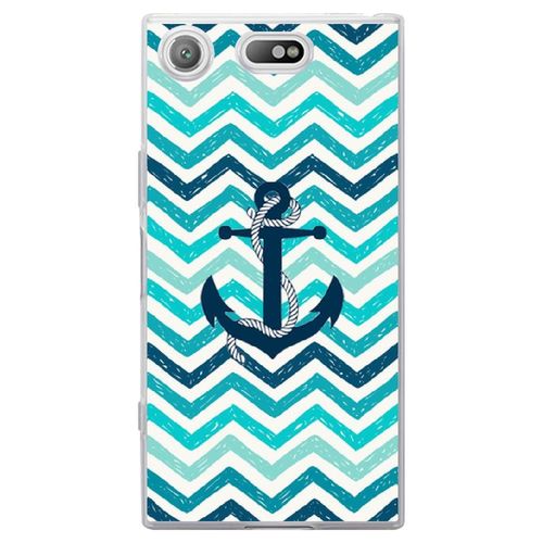 Coque Souple Pour Sony Xperia Xz1 Compact Avec Impression Motifs Ancre