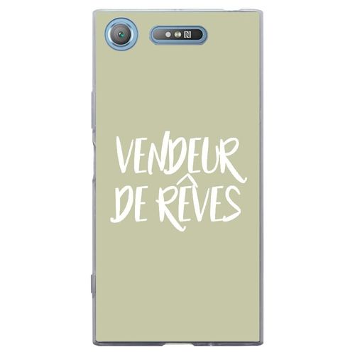 Coque Souple Pour Sony Xperia Xz1 Avec Impression Motifs Vendeur De Rêves Vert