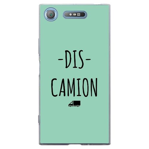 Coque Souple Pour Sony Xperia Xz1 Avec Impression Motifs Dis Camion Turquoise