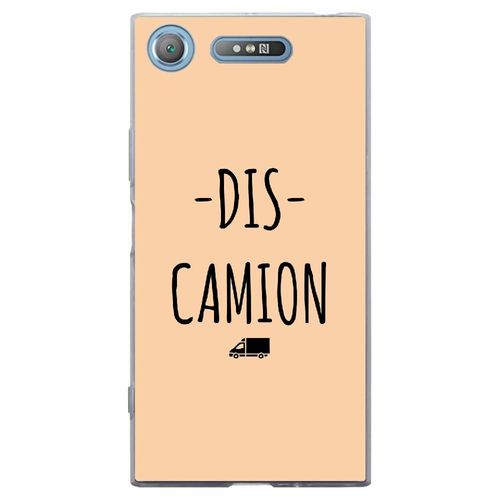 Coque Souple Pour Sony Xperia Xz1 Avec Impression Motifs Dis Camion Beige