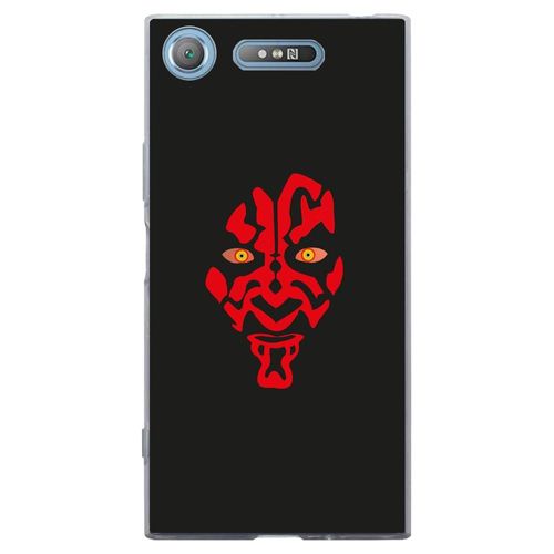 Coque Souple Pour Sony Xperia Xz1 Avec Impression Motifs Dark Rouge