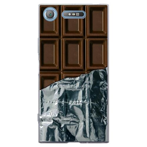 Coque Souple Pour Sony Xperia Xz1 Avec Impression Motifs Tablette De Chocolat