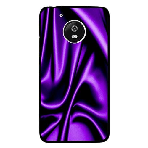 Coque Rigide Pour Motorola Moto G5 Avec Impression Motifs Soie Drapée Mauve