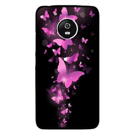 Coque Rigide Pour Motorola Moto G5 Avec Impression Motifs Papillons Fushias