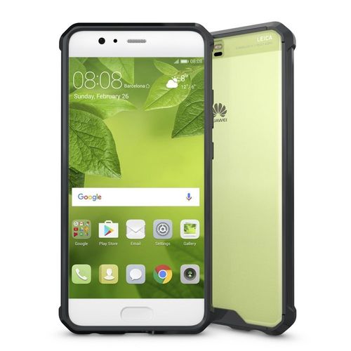 Coque Rigide Pour Huawei P10 Noir Et Transparent