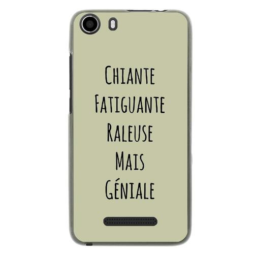 Coque Souple Pour Wiko Lenny 2 Avec Impression Motifs Chiante Mais Géniale Vert